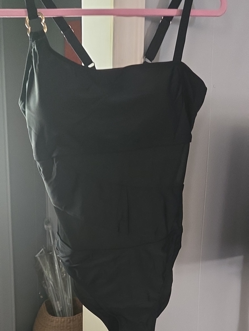 Classic Black One Piece Swimsuit - Picture 2 of 7